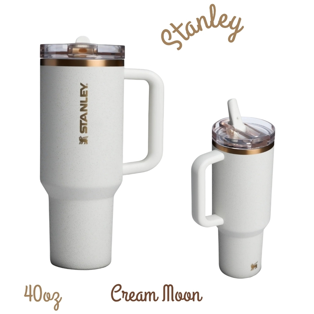 Stanley ProTour Flip Straw Tumbler 40oz "Cream Moon"  NEW